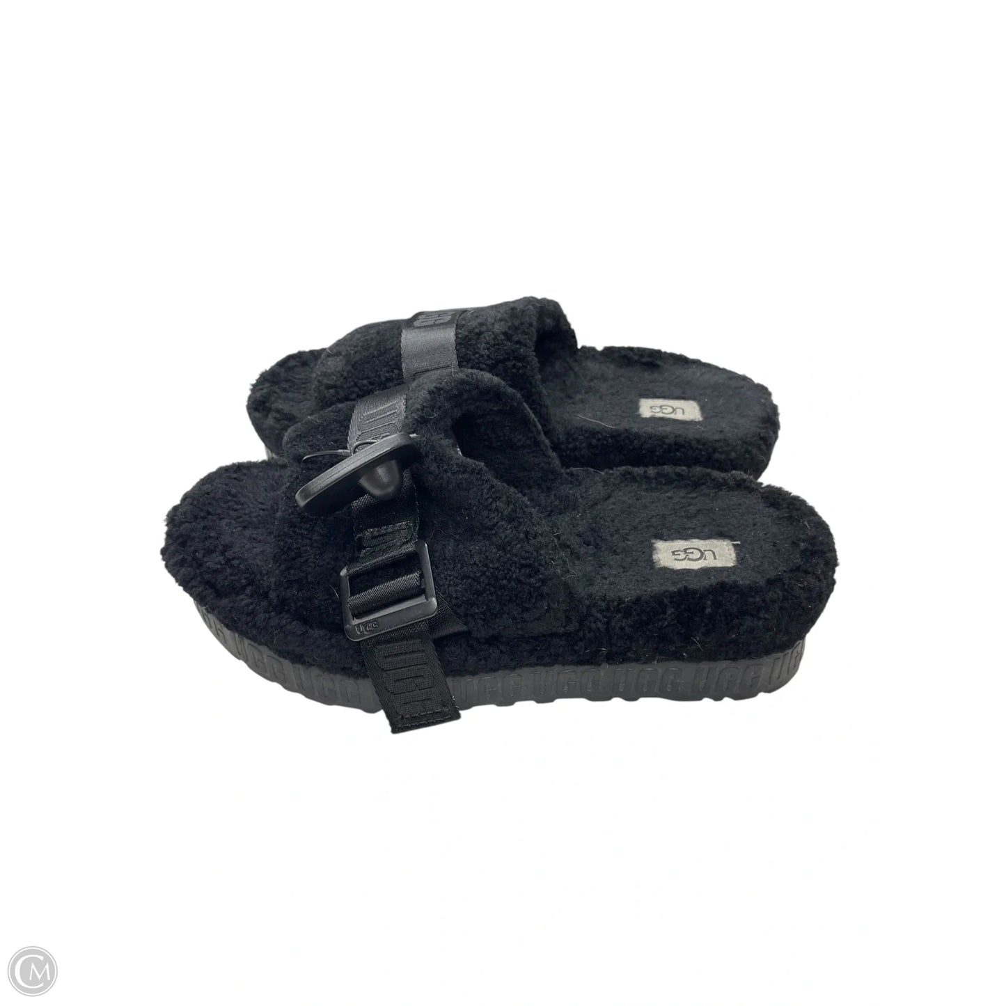Sandals Designer By Ugg In Black, Size: 9