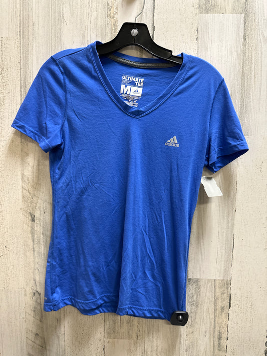 Athletic Top Short Sleeve By Adidas  Size: M