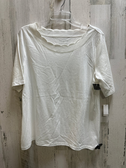 Top Short Sleeve Basic By Talbots  Size: L