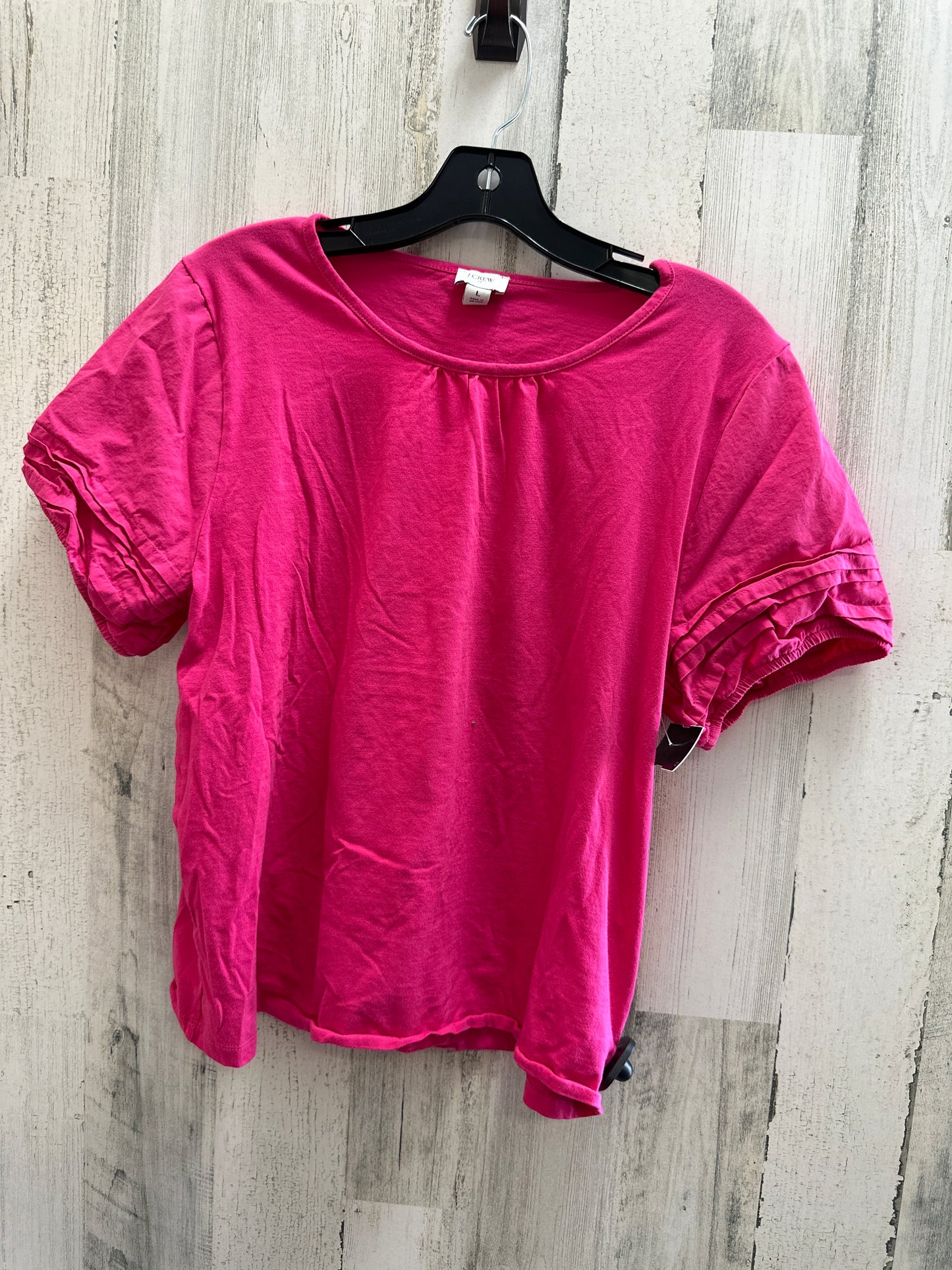 Pink Top Short Sleeve J. Crew, Size L