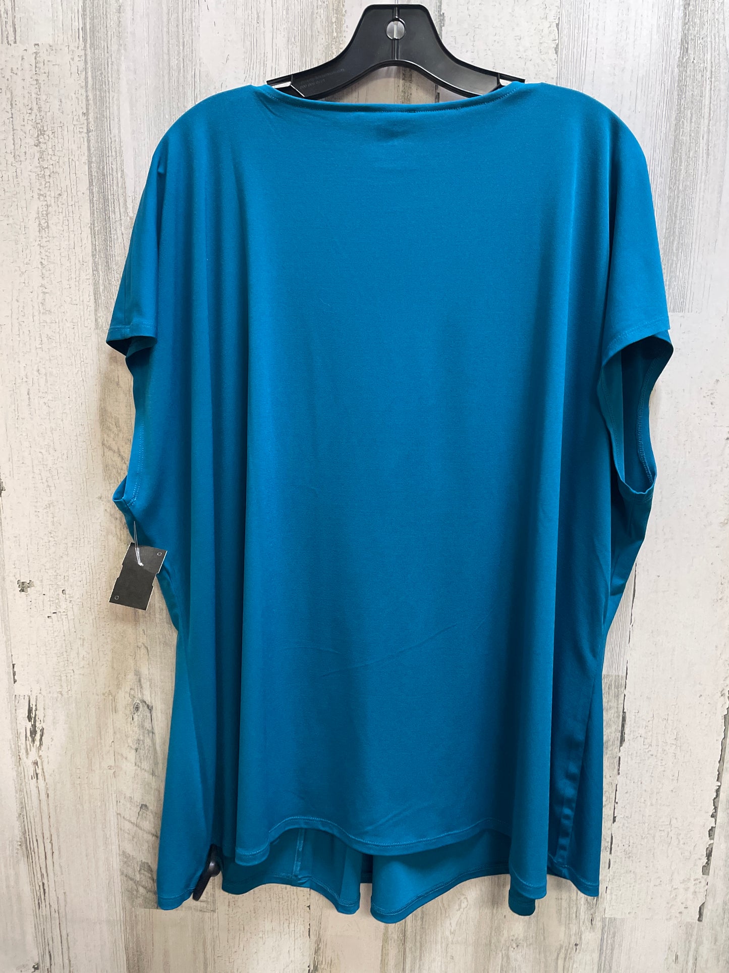 Top Short Sleeve By Lane Bryant In Blue, Size: 4x