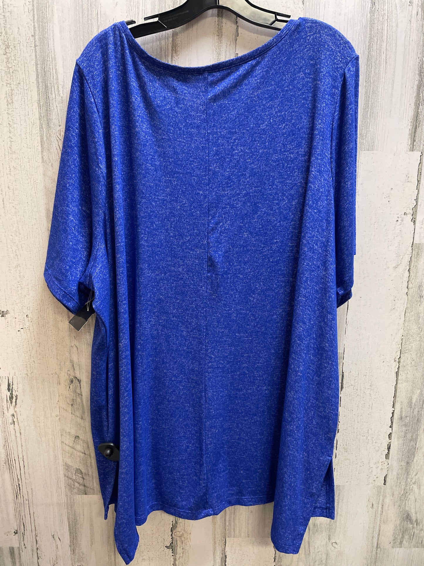 Top Short Sleeve By Lane Bryant In Blue, Size: 4x