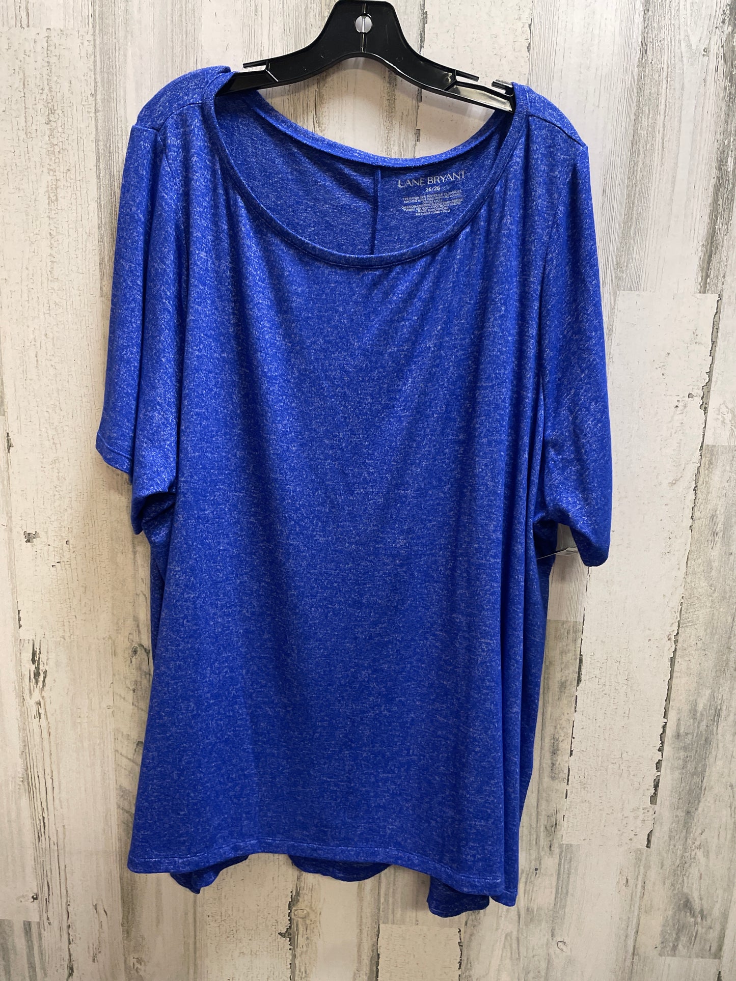 Top Short Sleeve By Lane Bryant In Blue, Size: 4x