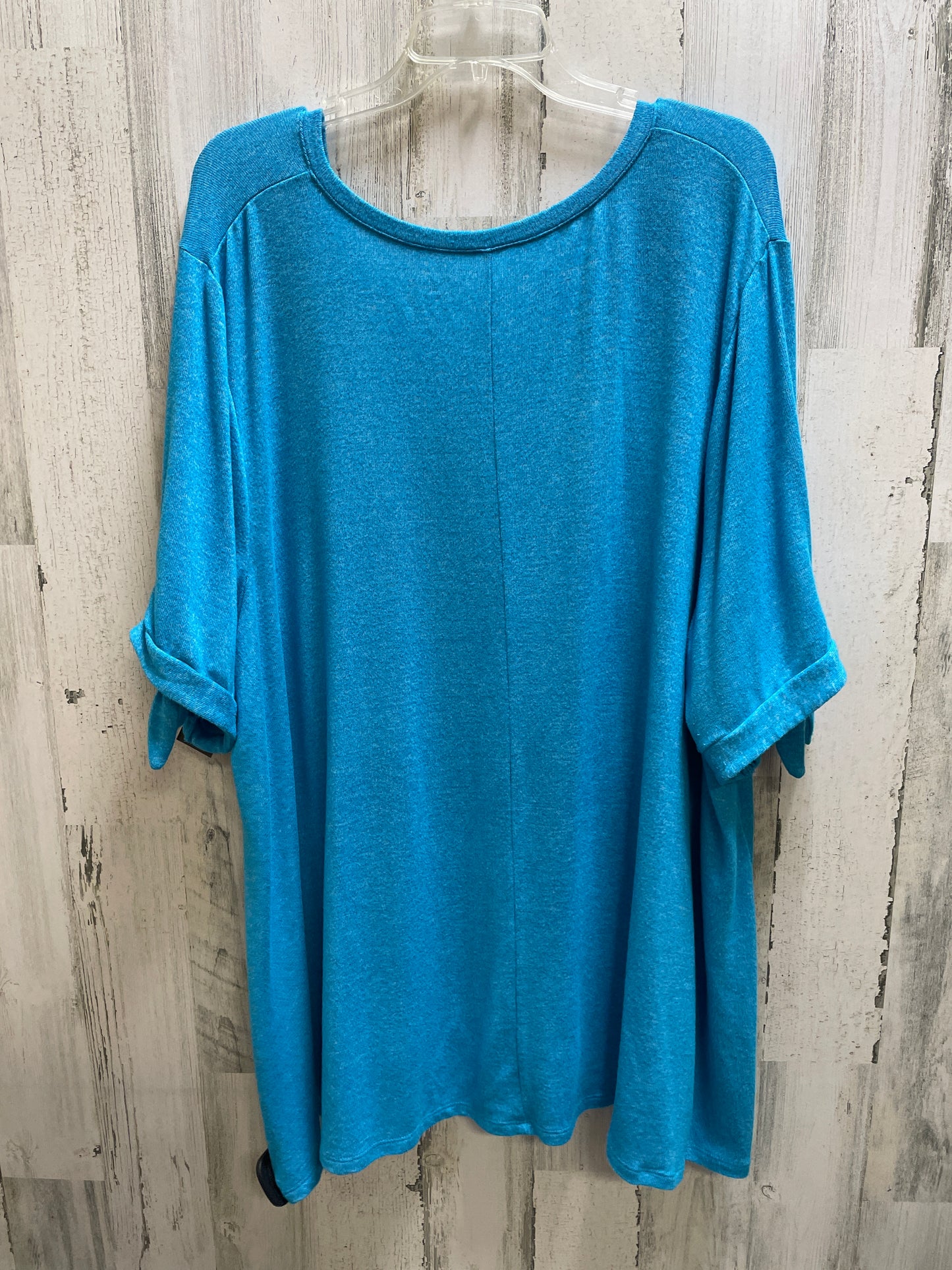 Top Short Sleeve By Lane Bryant In Blue, Size: 4x