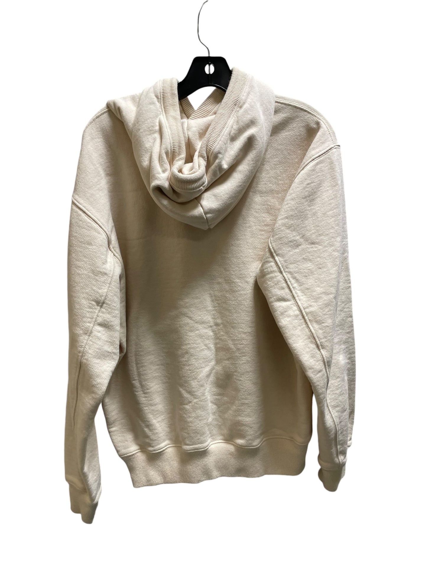 Sweatshirt Hoodie By New Balance In Cream, Size: L