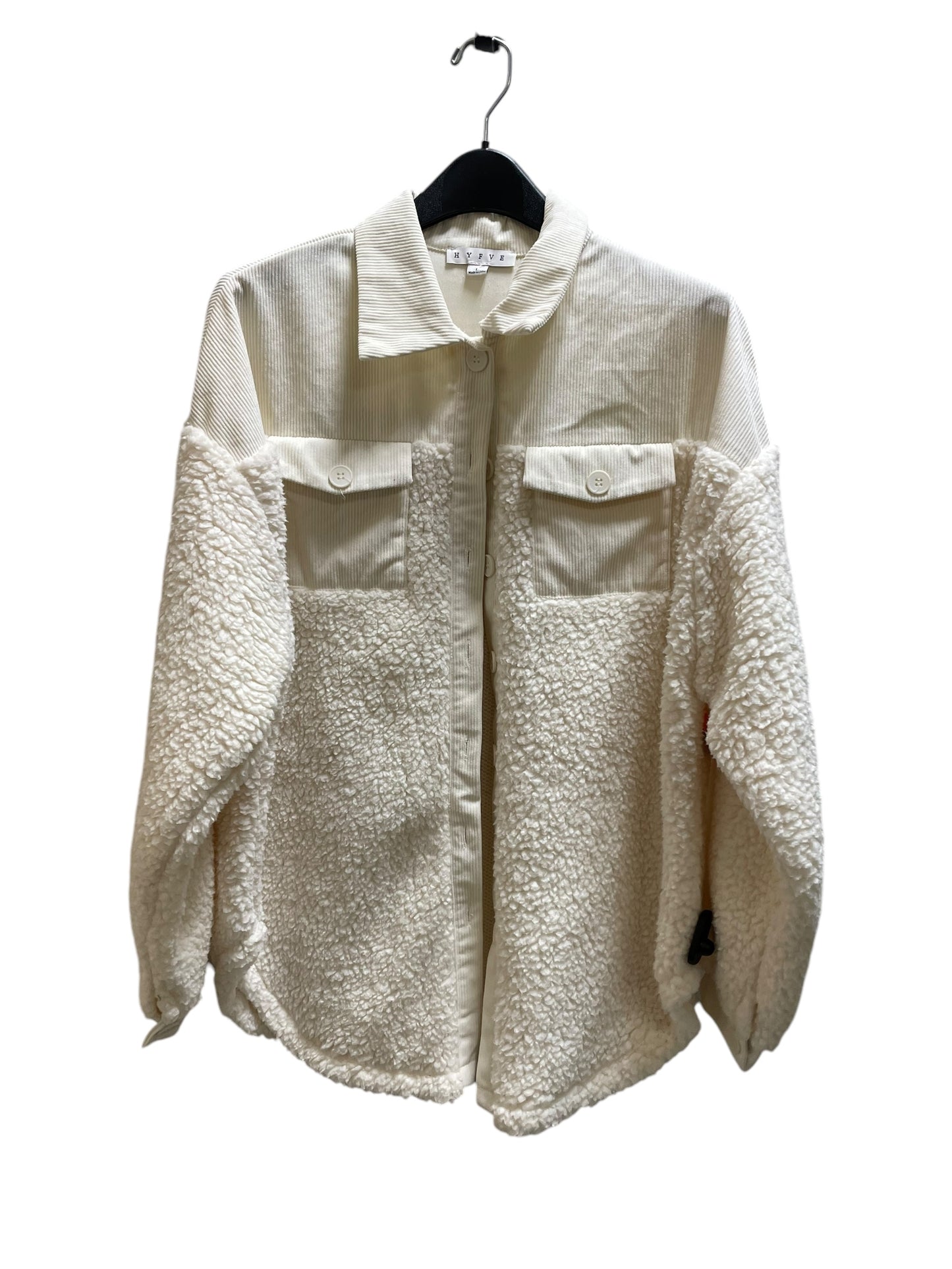 Jacket Shirt By Hyfve In White, Size: L