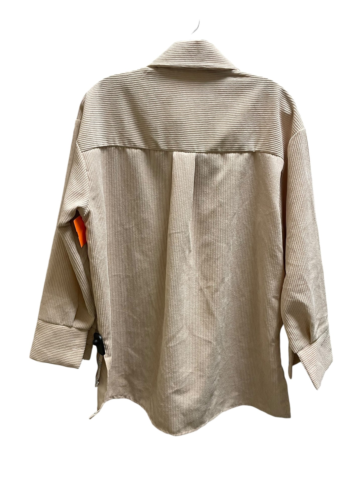 Top Long Sleeve By Clothes Mentor In Tan, Size: M