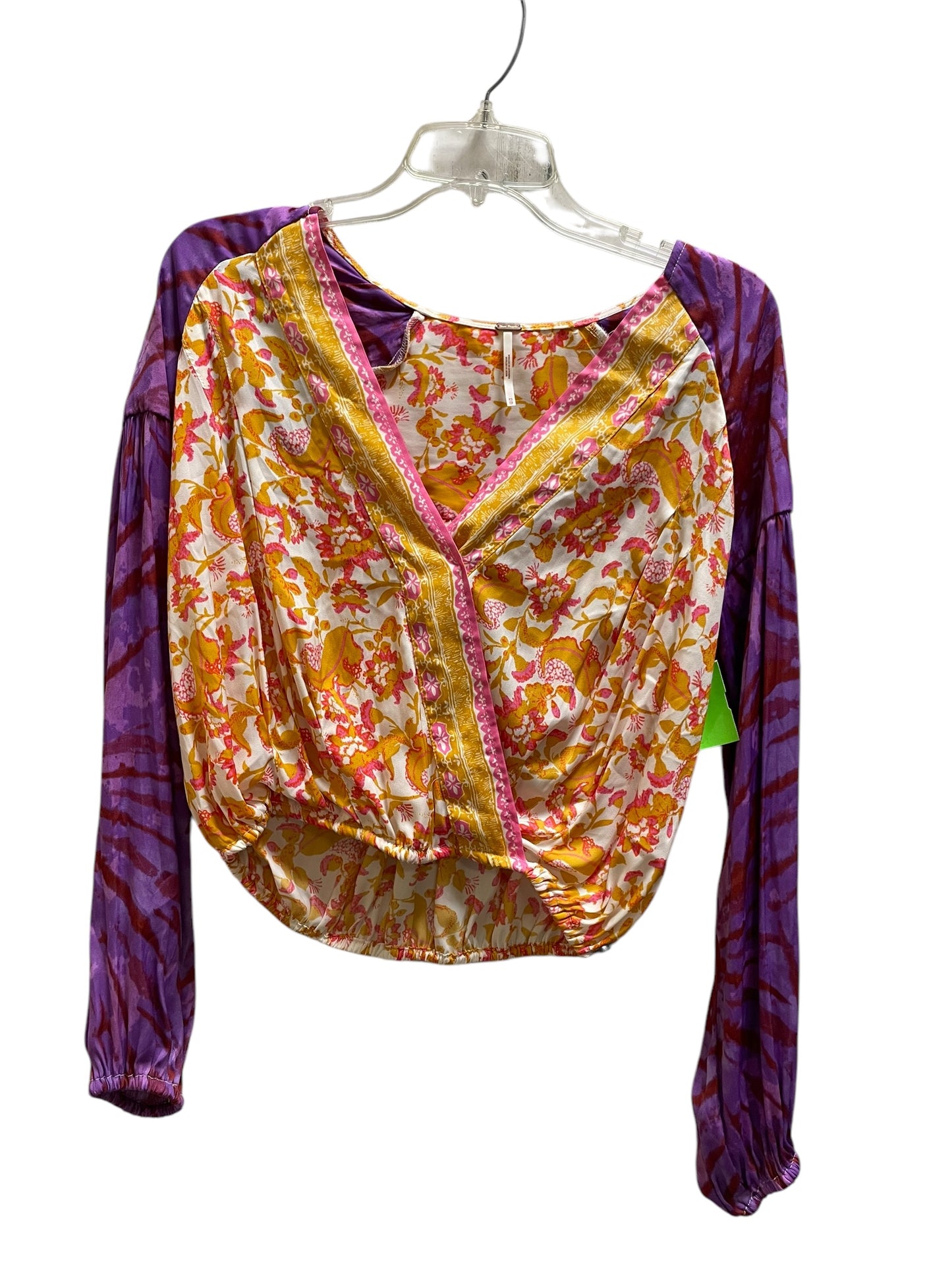 Top Long Sleeve By Free People In Purple, Size: Xs