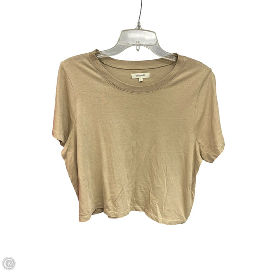 Top Short Sleeve By Madewell In Brown, Size: M