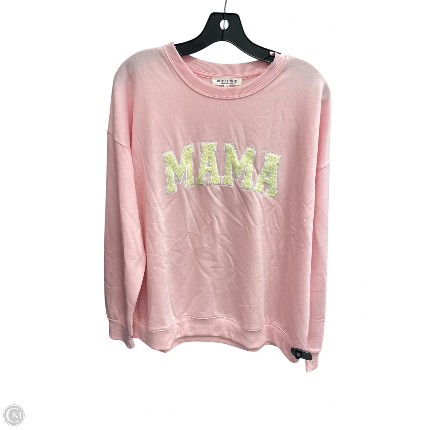 Sweatshirt Crewneck By Workshop In Pink, Size: Xl