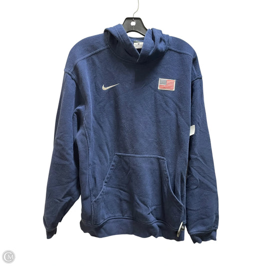 Sweatshirt Hoodie By Nike Apparel In Navy, Size: S