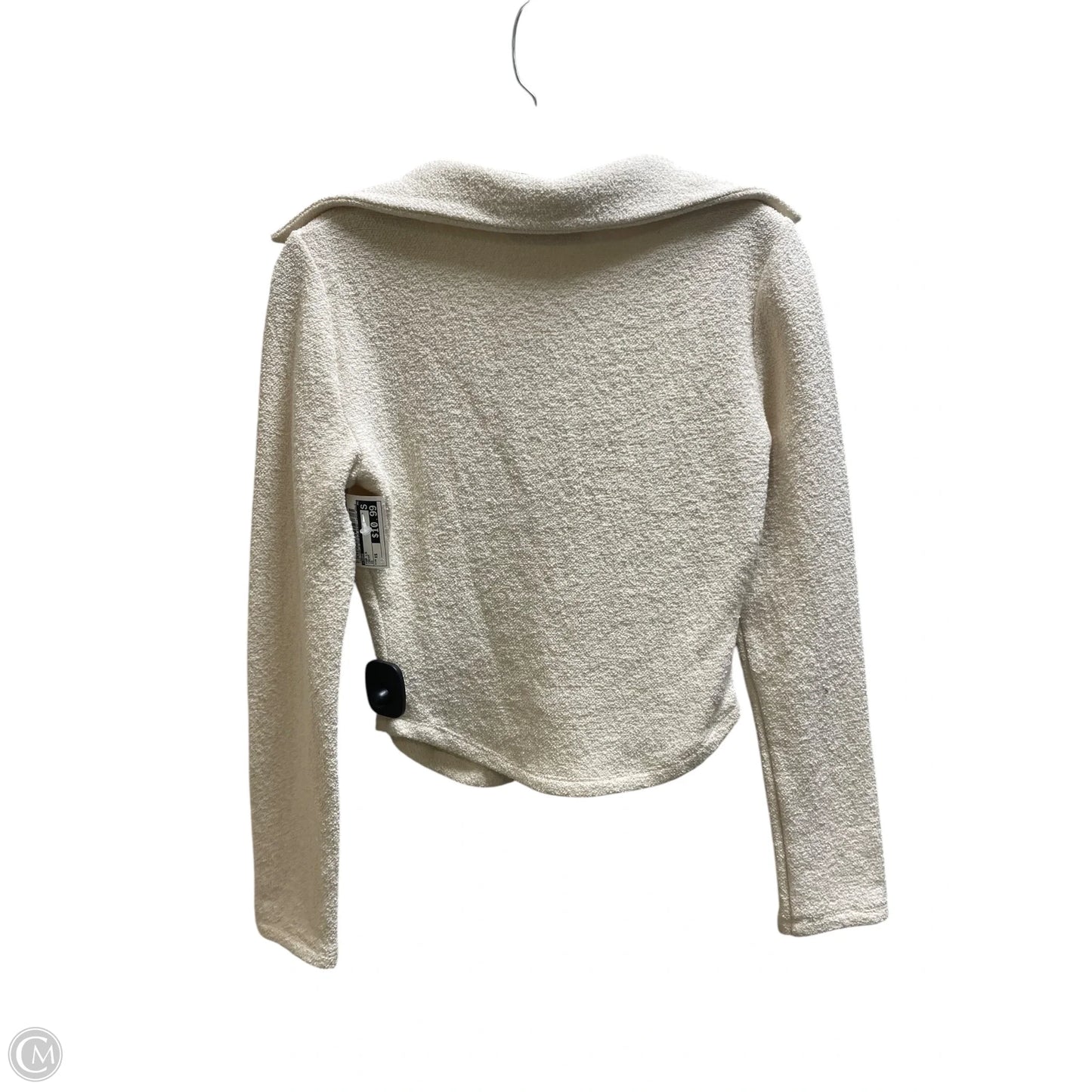 Top Long Sleeve By Zara In Cream, Size: Xs