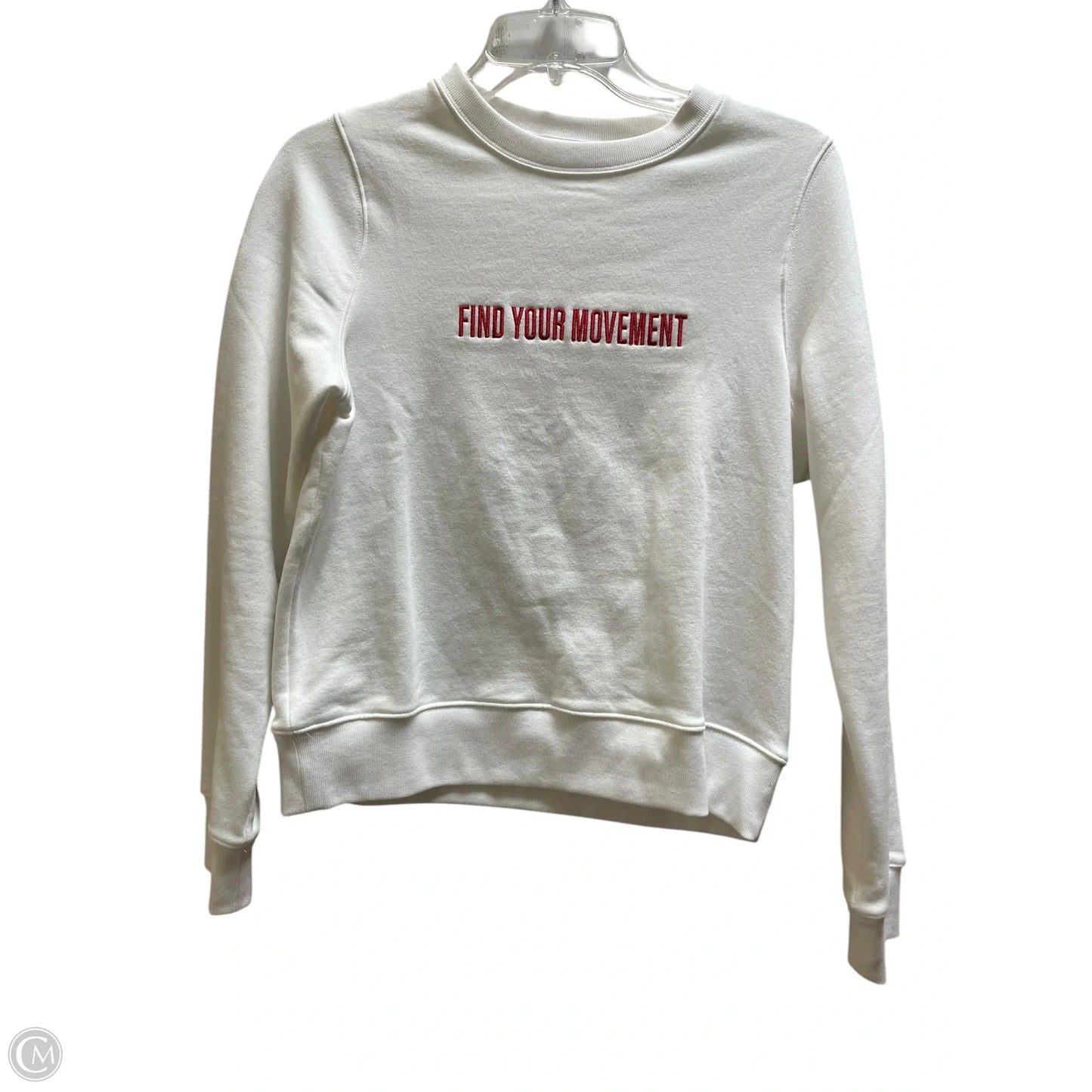 Sweatshirt Crewneck By Athleta In White, Size: Xs