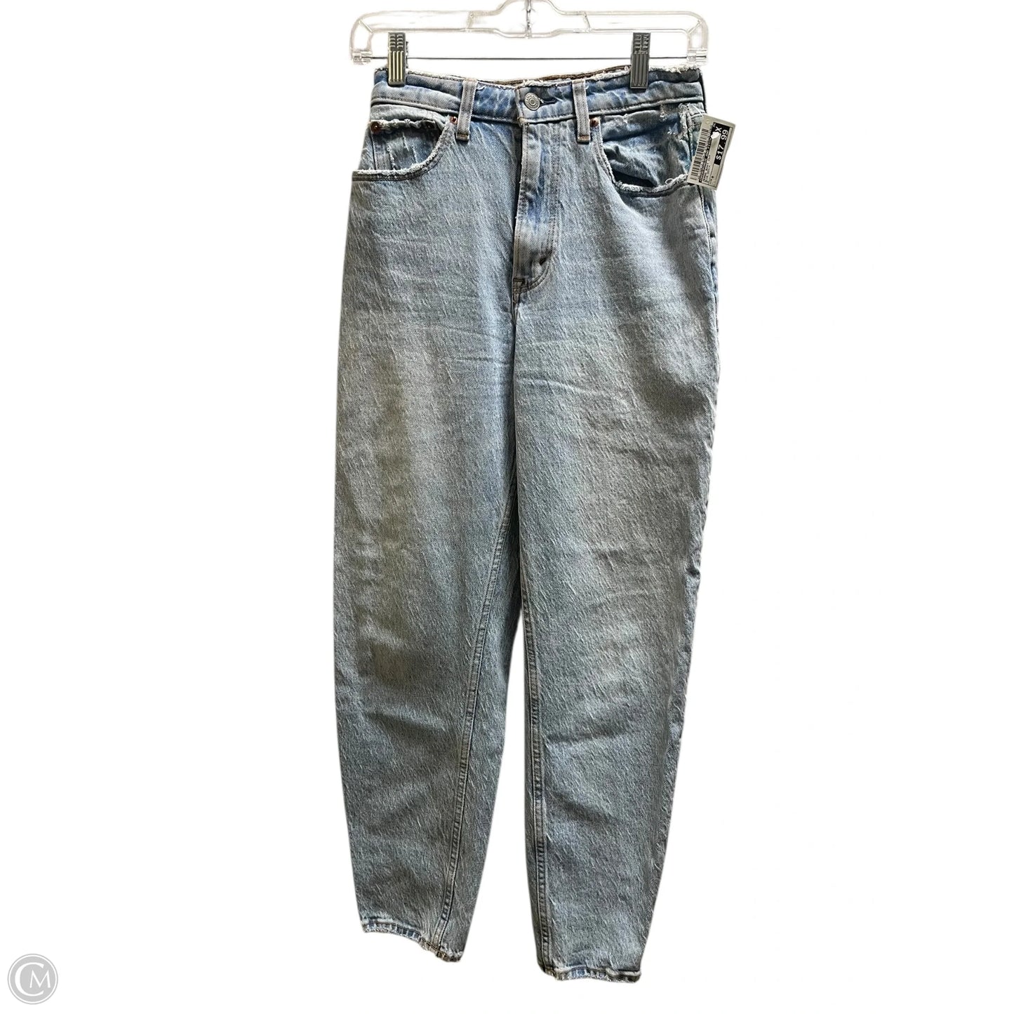 Jeans Boot Cut By Abercrombie And Fitch In Blue Denim, Size: 0