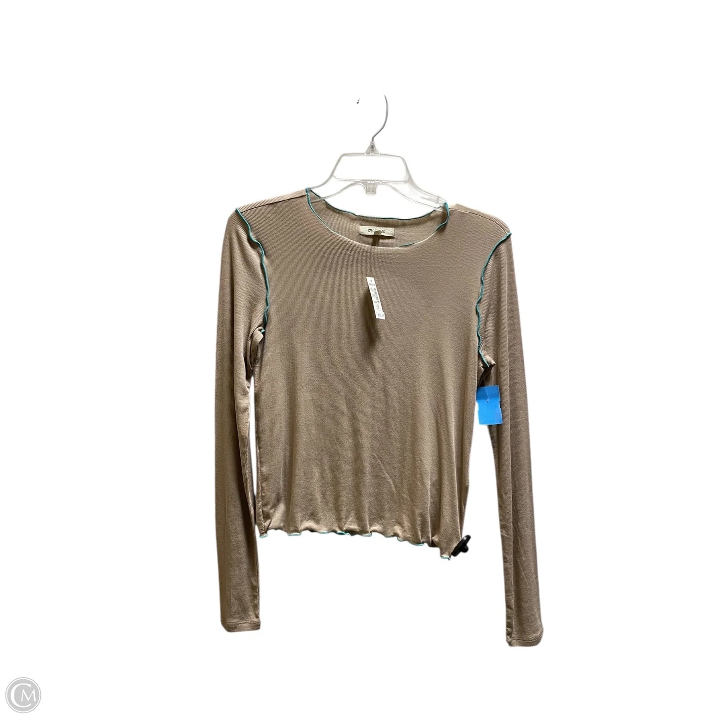 Top Long Sleeve By Madewell In Brown, Size: Xxs