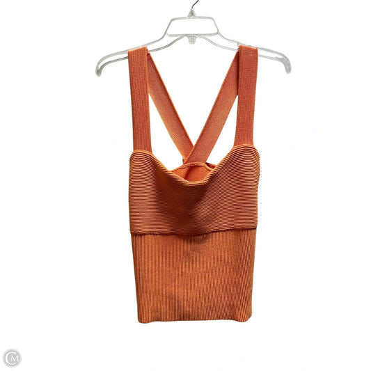 Top Sleeveless By Abercrombie And Fitch In Orange, Size: Xxl
