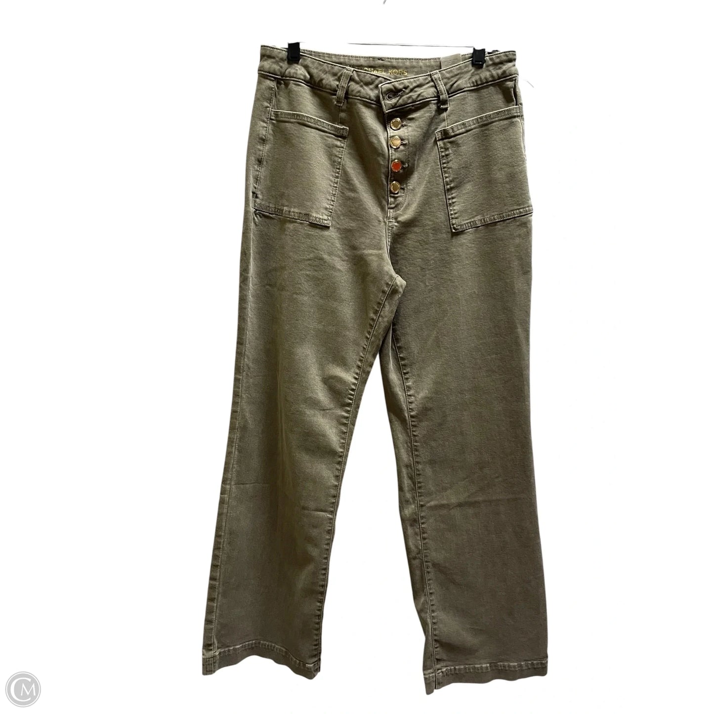 Pants Designer By Michael Kors In Green, Size: 10l