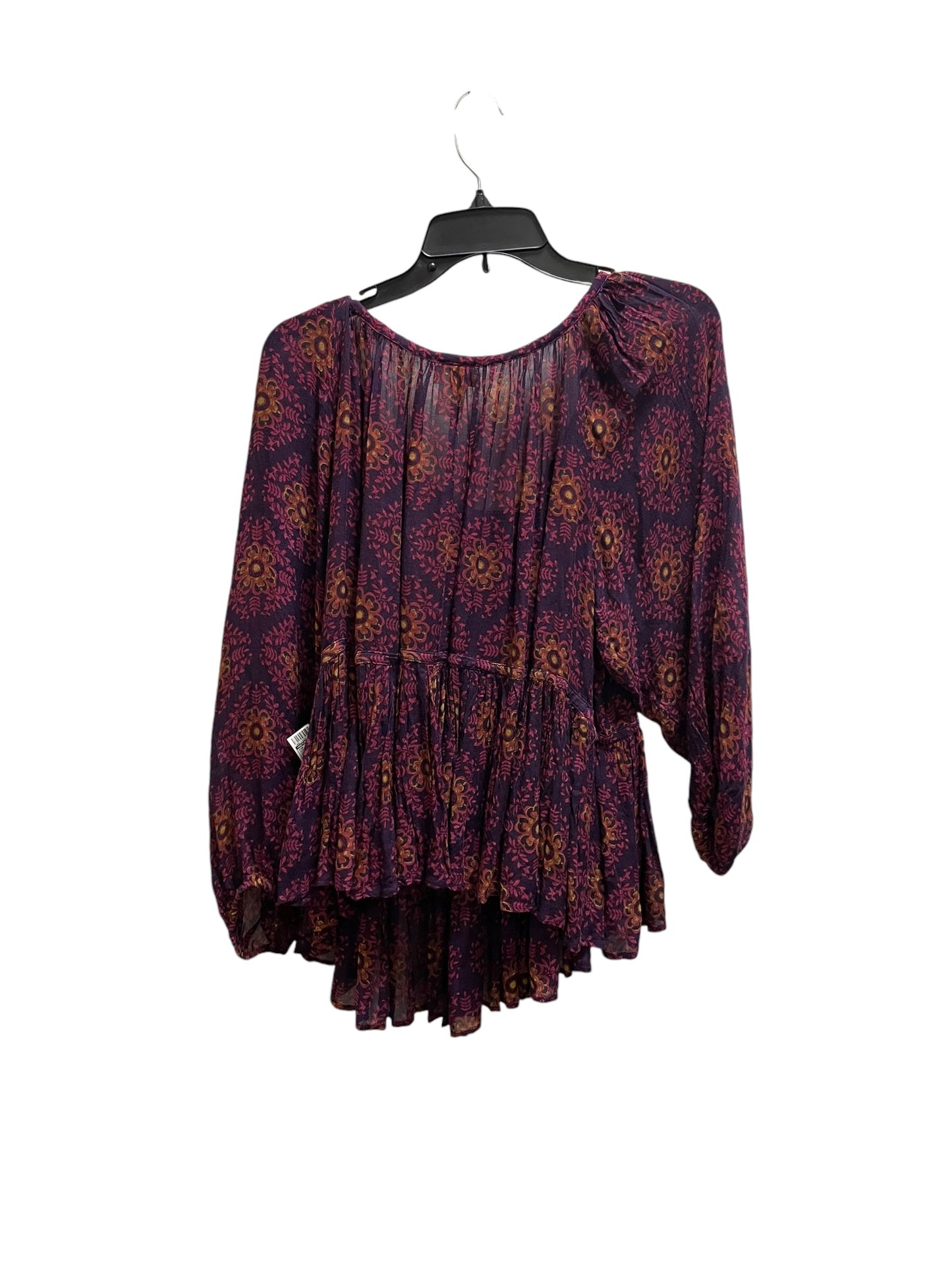 Top Long Sleeve By Natural Life In Purple, Size: Onesize