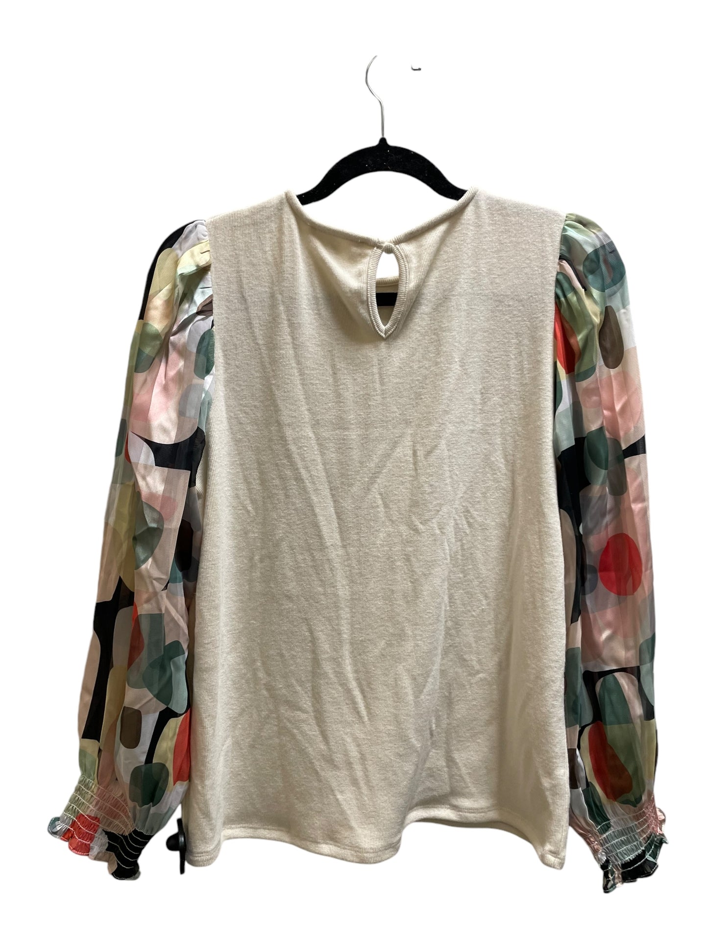 Top Long Sleeve By Thml In Cream, Size: S