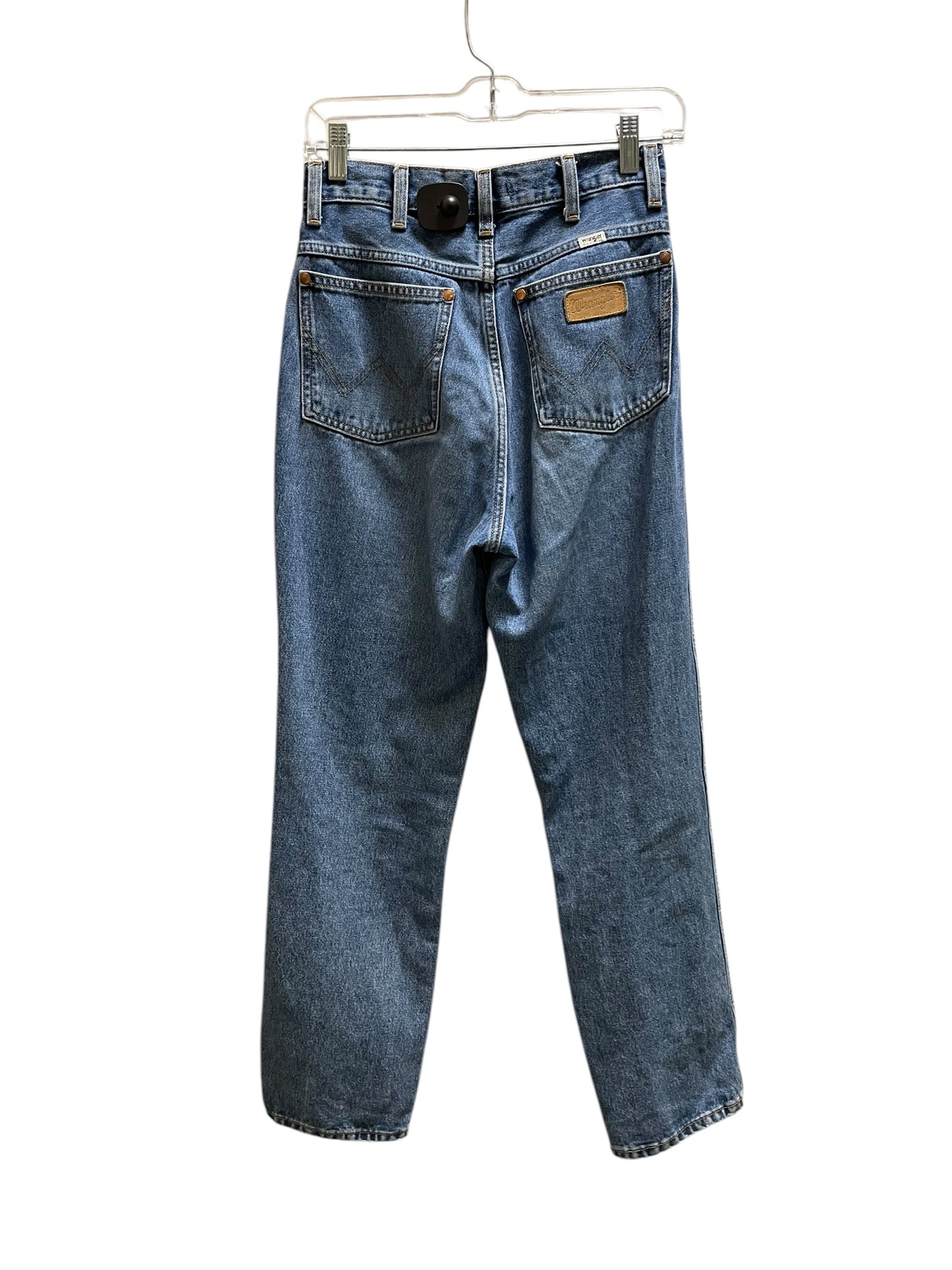 Jeans Straight By Wrangler In Blue Denim, Size: 4