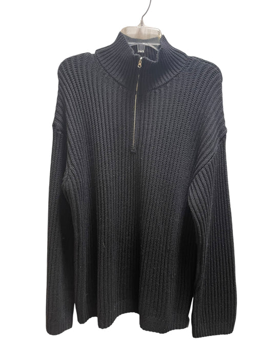 Sweater By Clothes Mentor In Black, Size: L