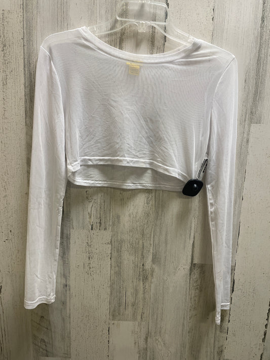 Top Long Sleeve By Clothes Mentor In White, Size: L