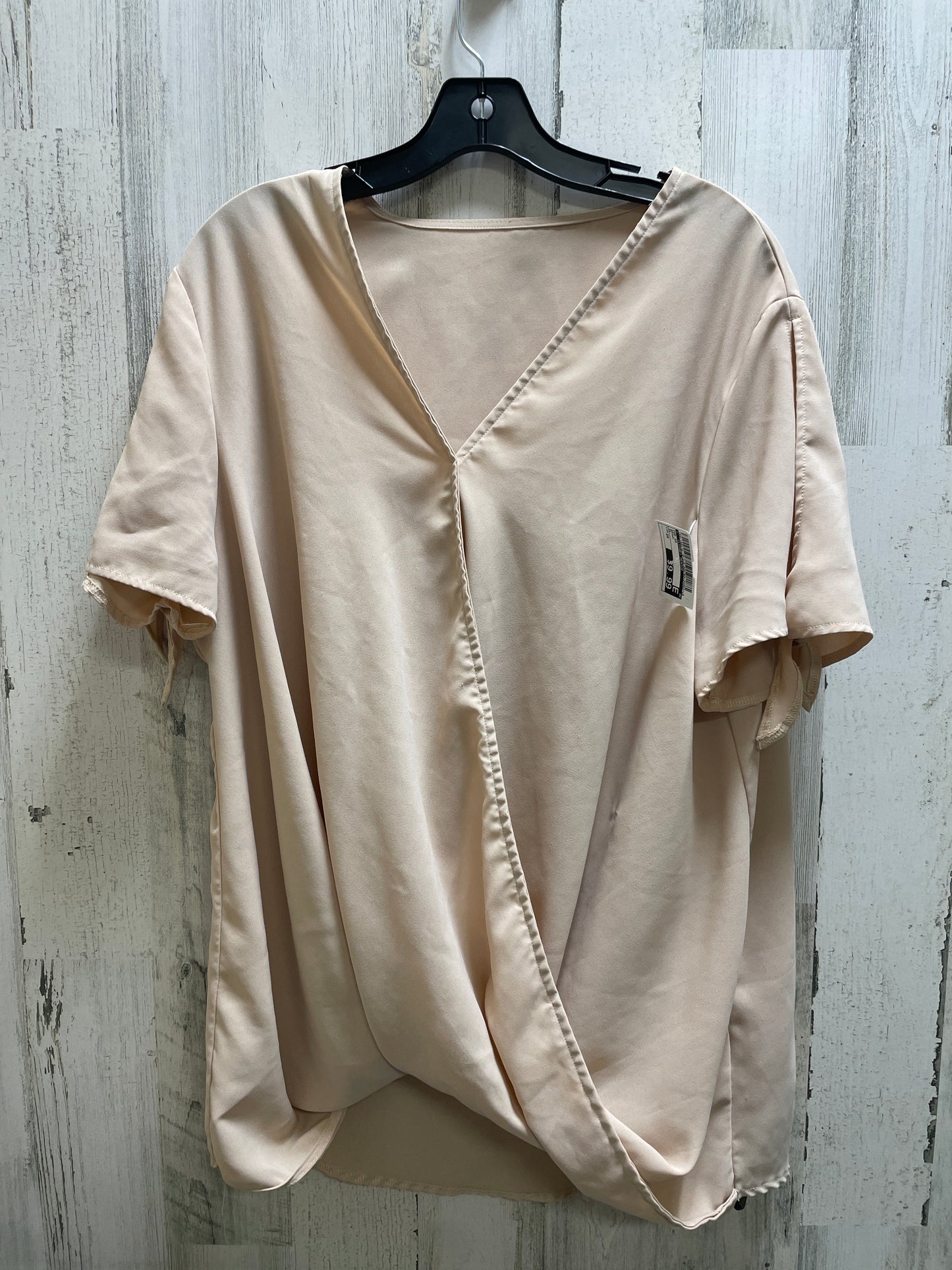 Top Short Sleeve By Clothes Mentor In Brown, Size: 2x