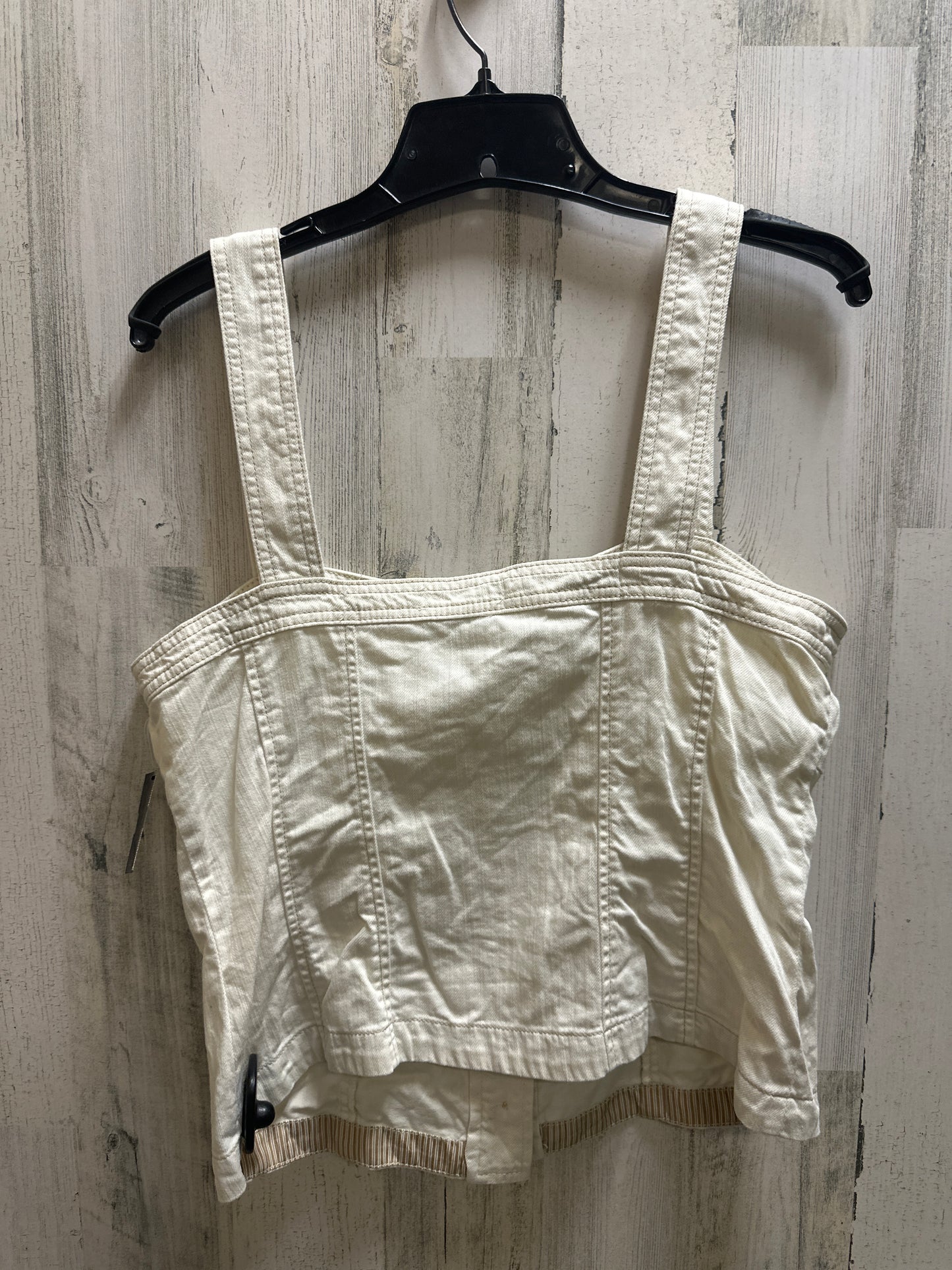 Cream Top Sleeveless Pilcro, Size L