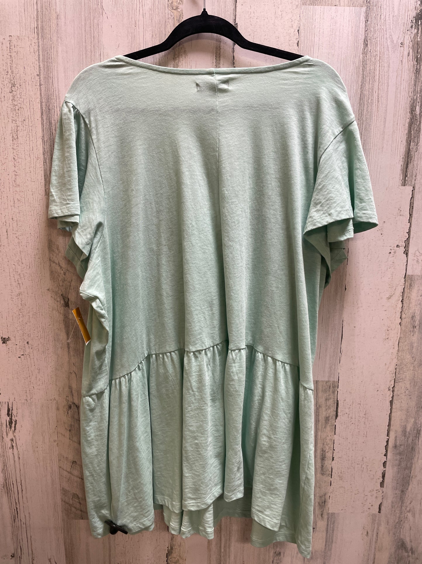 Top Short Sleeve By Lane Bryant In Green, Size: 3x