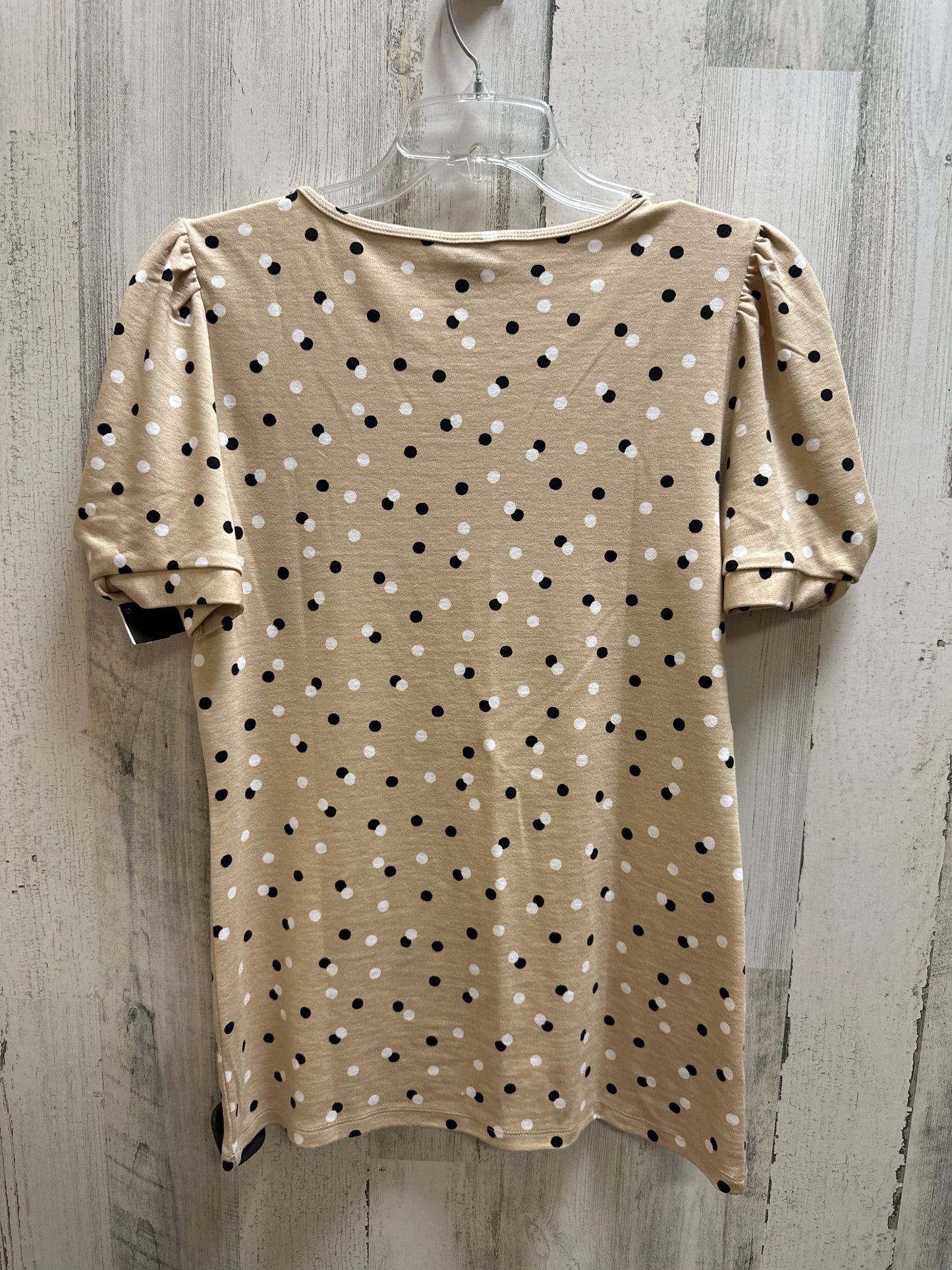 Beige Top Short Sleeve Ann Taylor, Size S