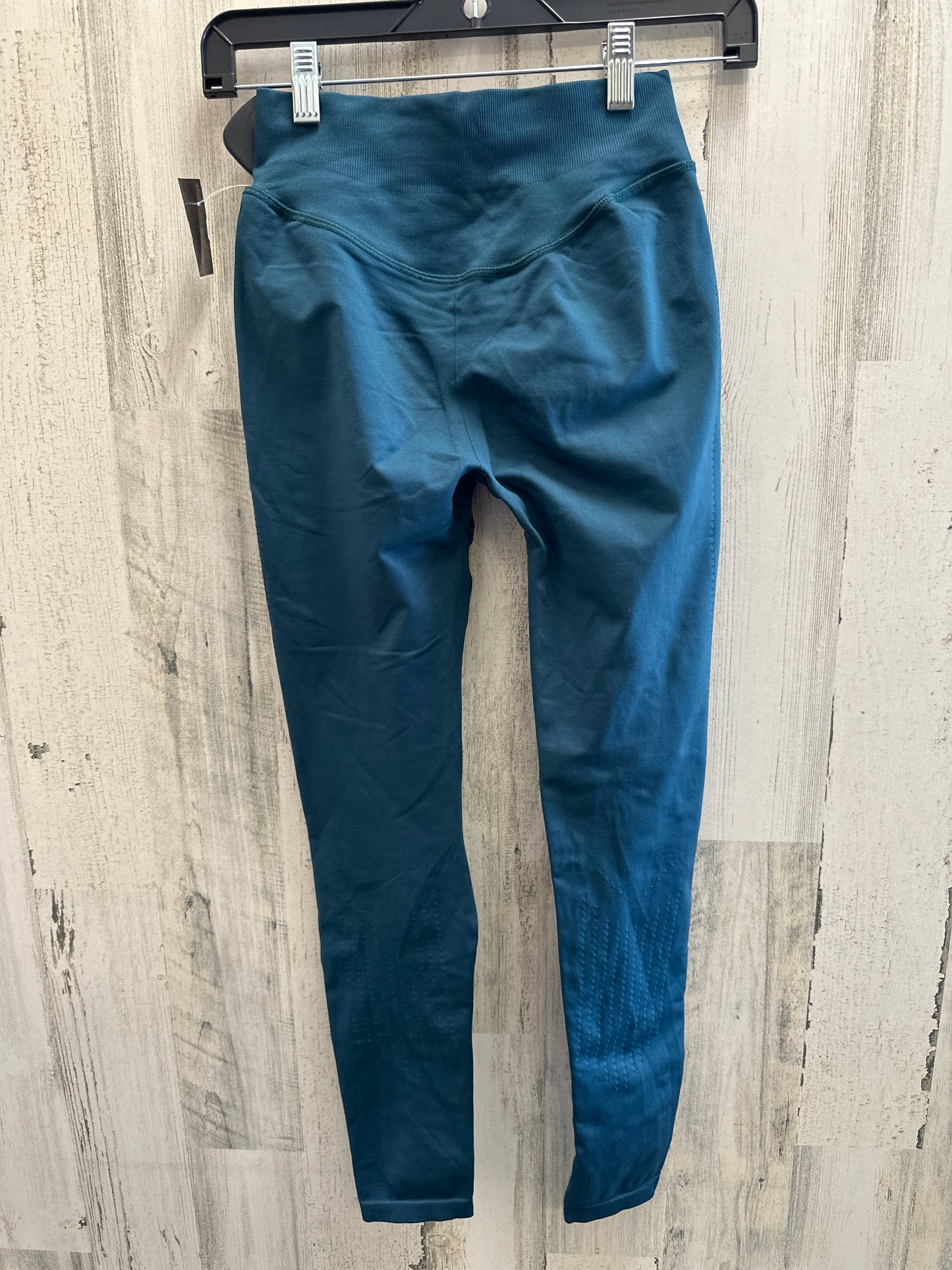 Blue Athletic Leggings Gym Shark, Size S