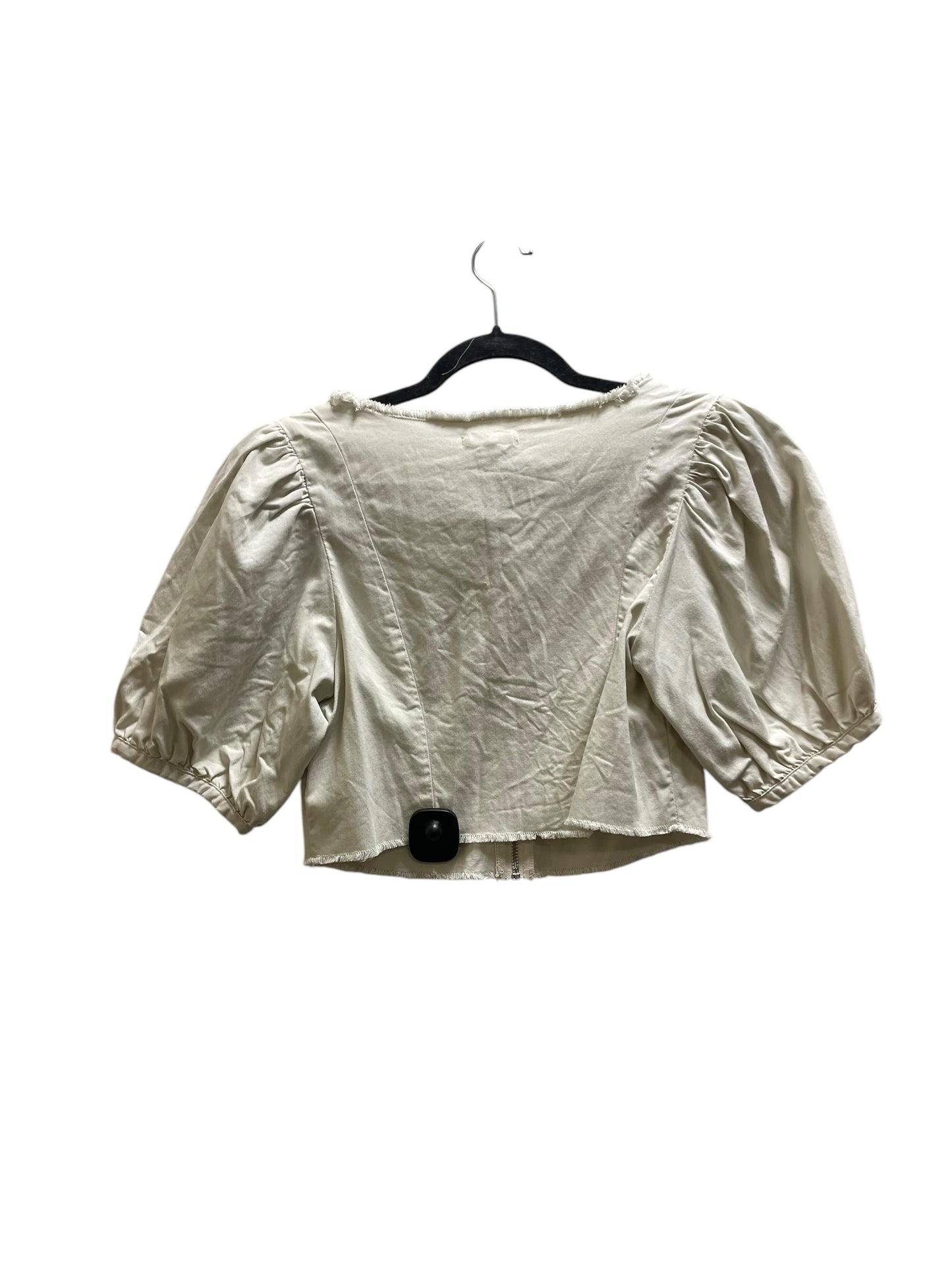 Top Short Sleeve By Good American In Tan, Size: Xs