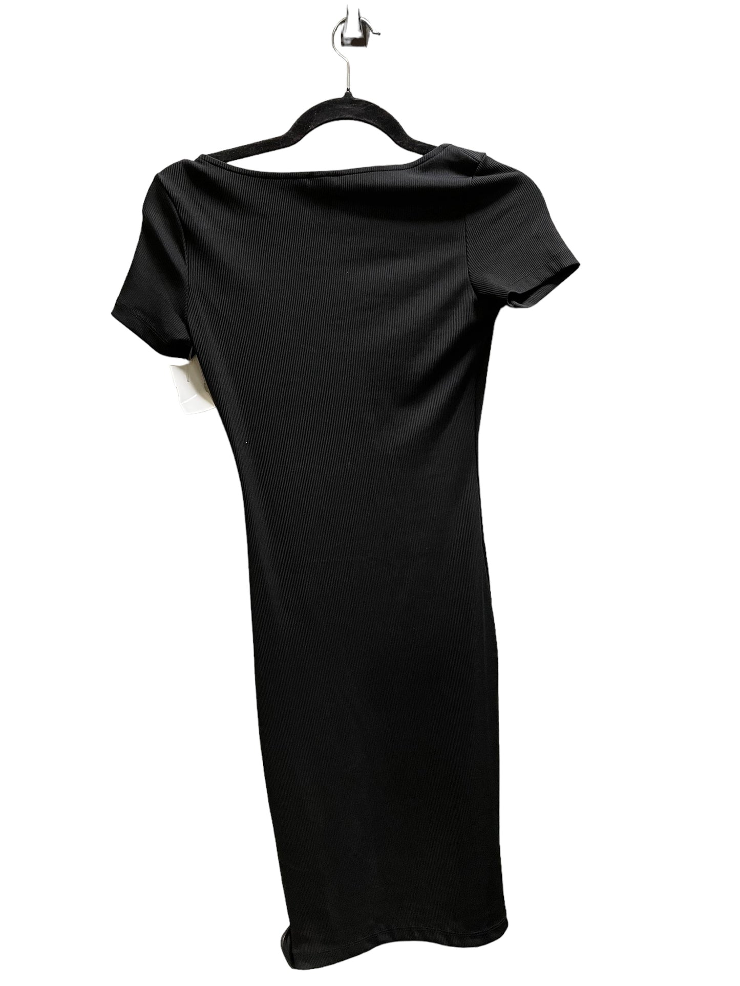 Dress Casual Midi By H&m In Black, Size: Xs