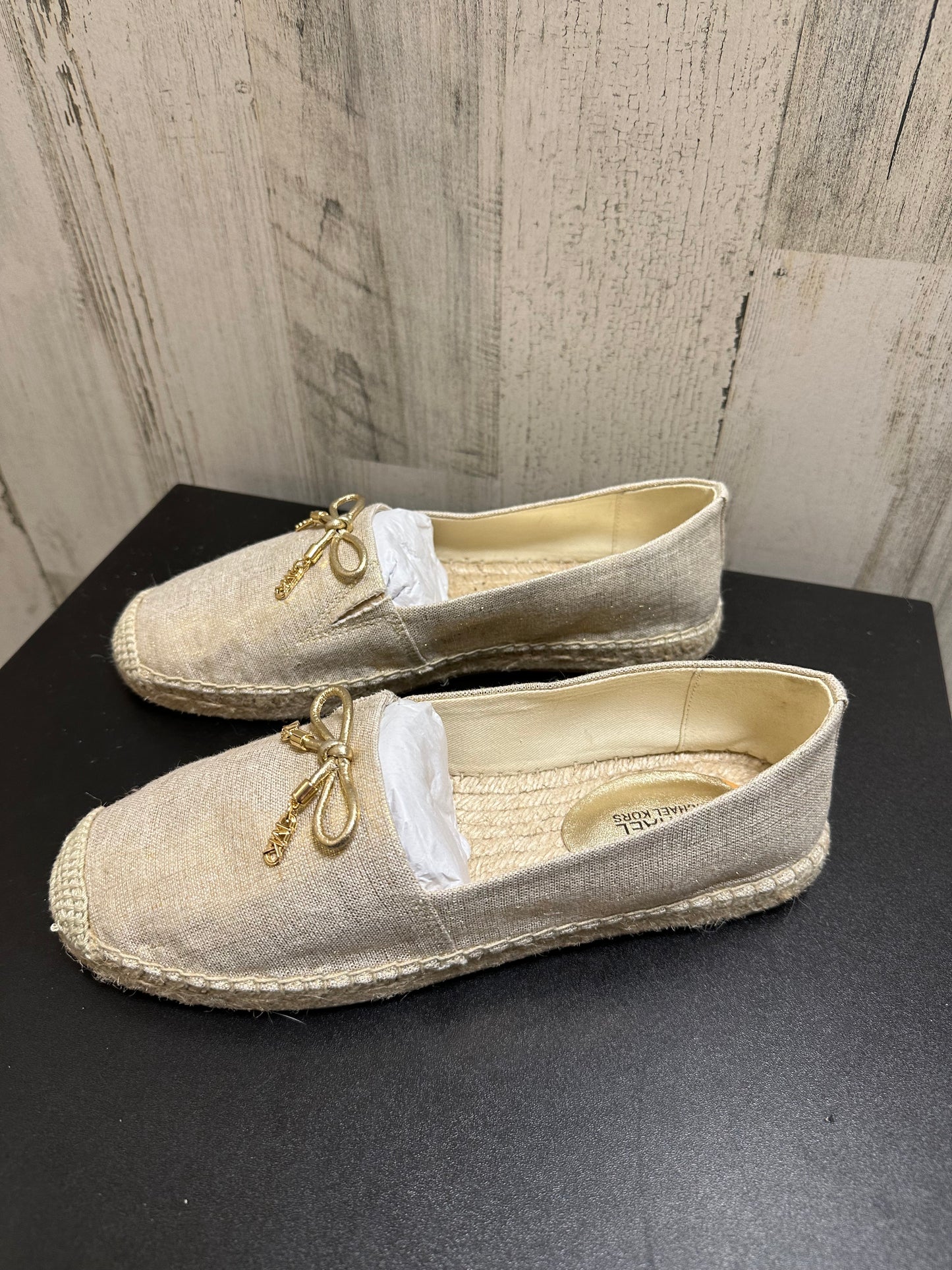 Gold Shoes Flats Michael Kors, Size 6.5