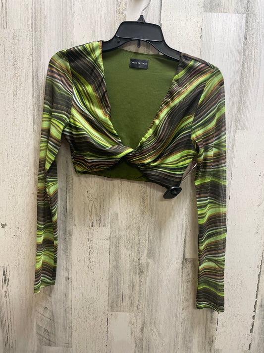 Top Long Sleeve By Clothes Mentor In Green, Size: S