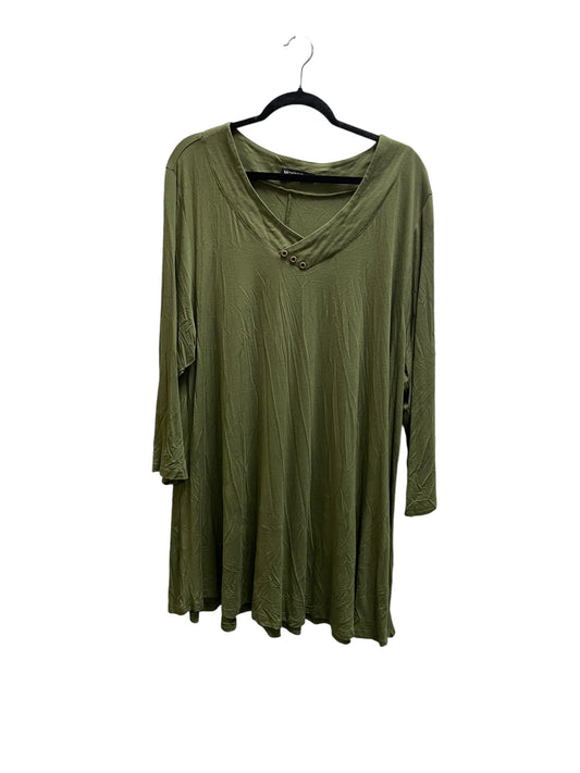 Top Long Sleeve By Clothes Mentor In Green, Size: 4x