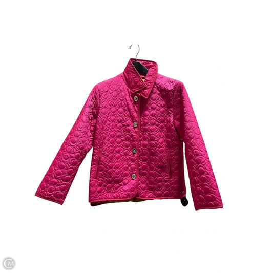 Coat Designer By Coach In Pink, Size: M
