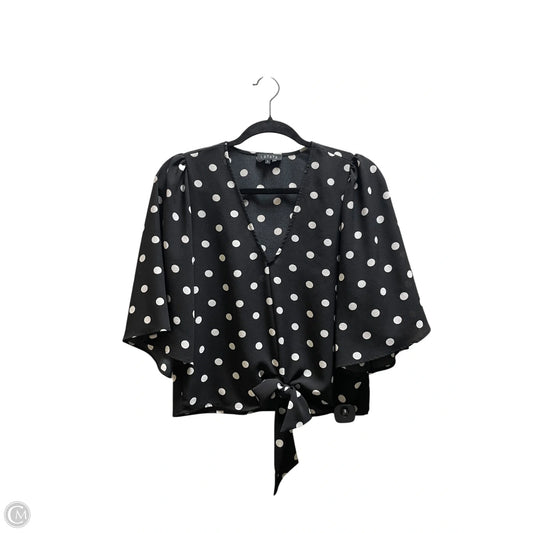 Top Short Sleeve By 1.state In Polkadot Pattern, Size: S