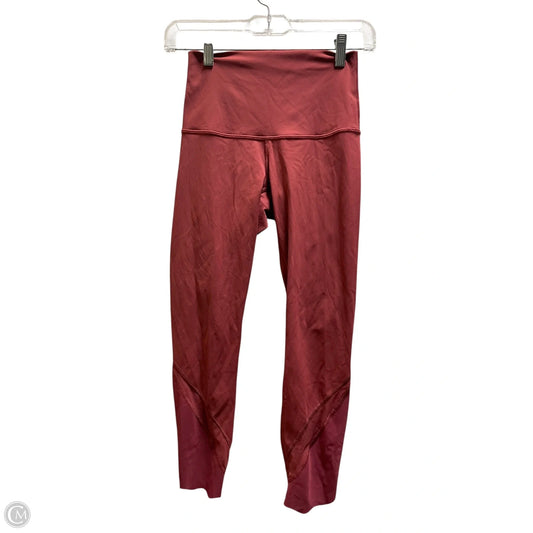Athletic Capris By Lululemon In Pink, Size: S