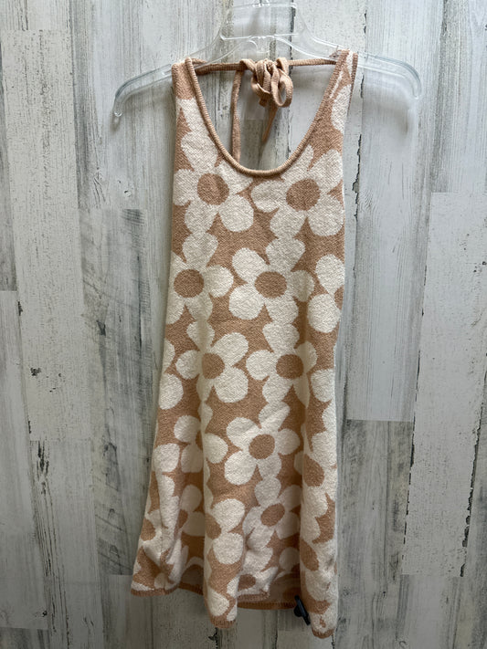 Beige Dress Casual Midi Pink Lily, Size S