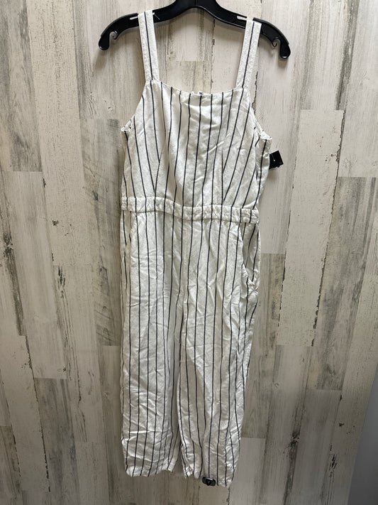 Striped Pattern Jumpsuit Loft, Size S