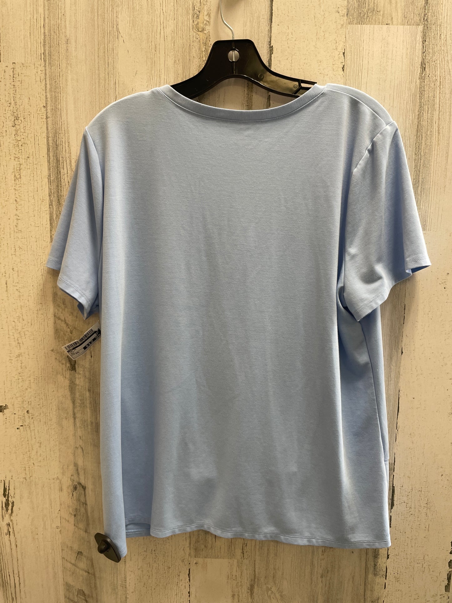 Blue Top Short Sleeve Inc, Size Xxl