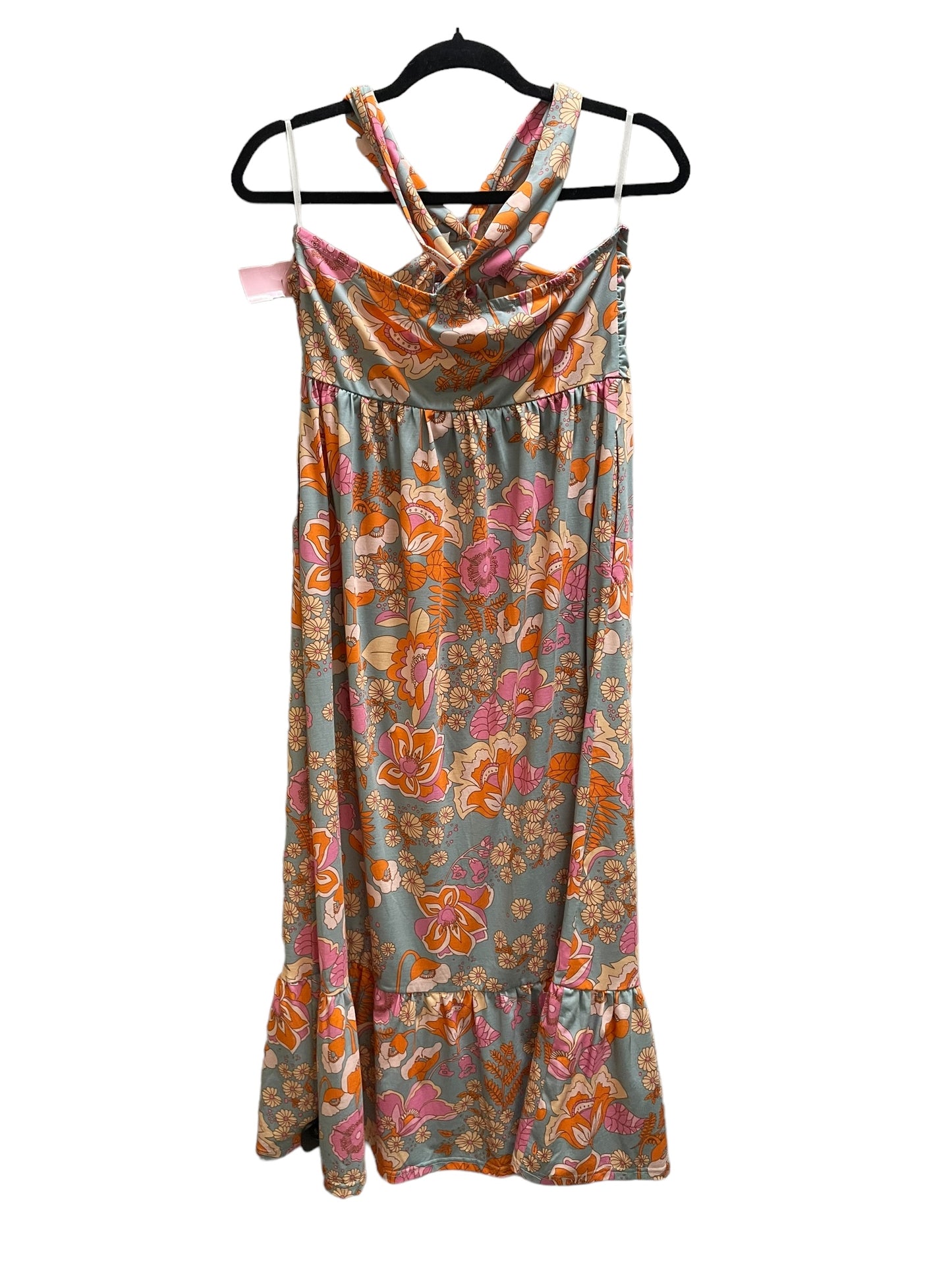 Dress Casual Maxi By Grace Karin In Orange, Size: M