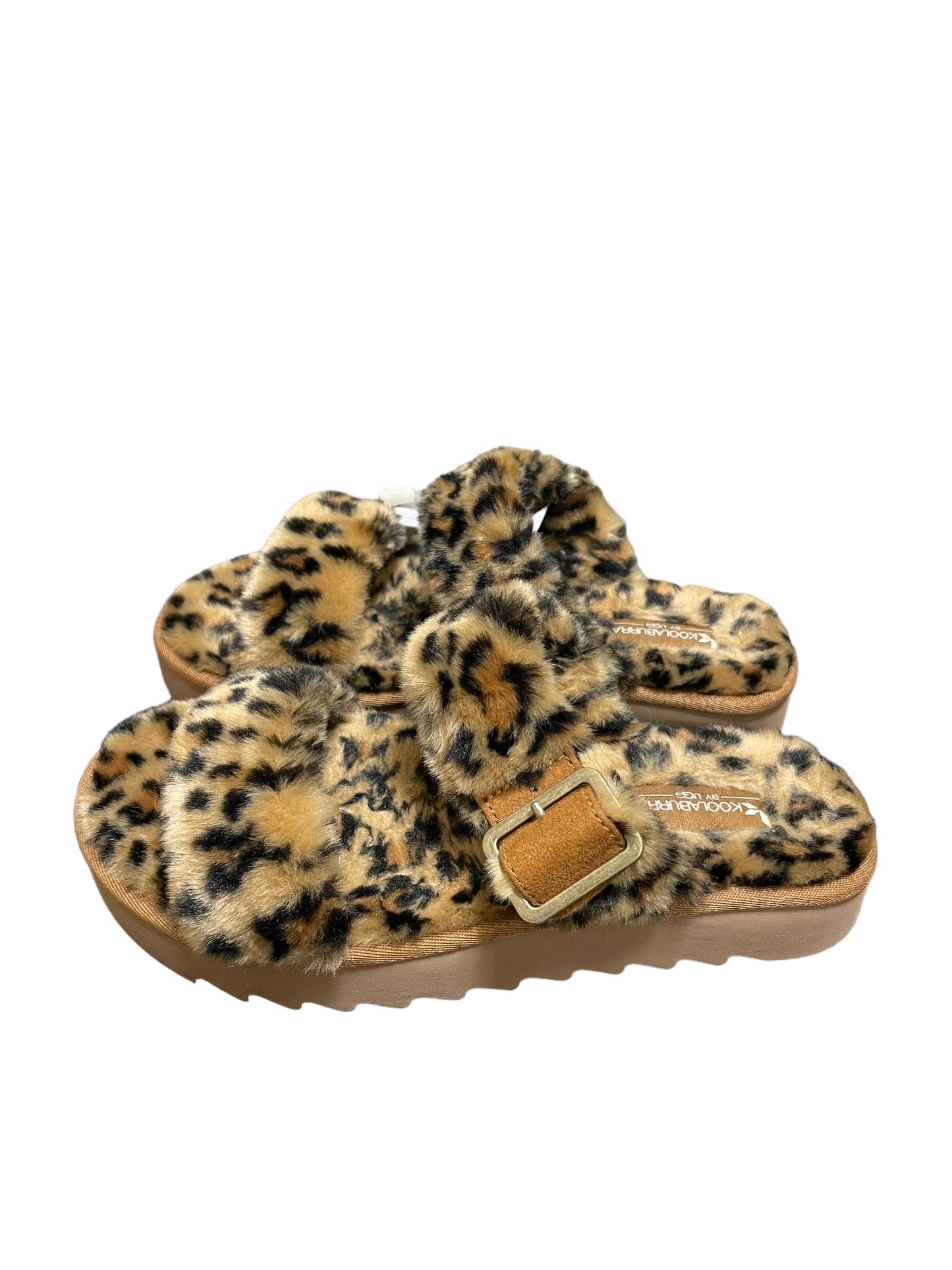 Sandals Flats By Koolaburra By Ugg In Animal Print, Size: 7