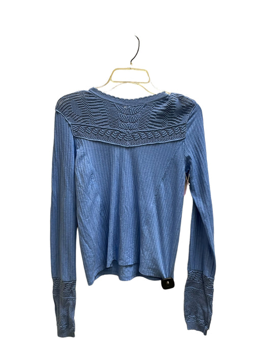 Top Long Sleeve By Free People In Blue, Size: M