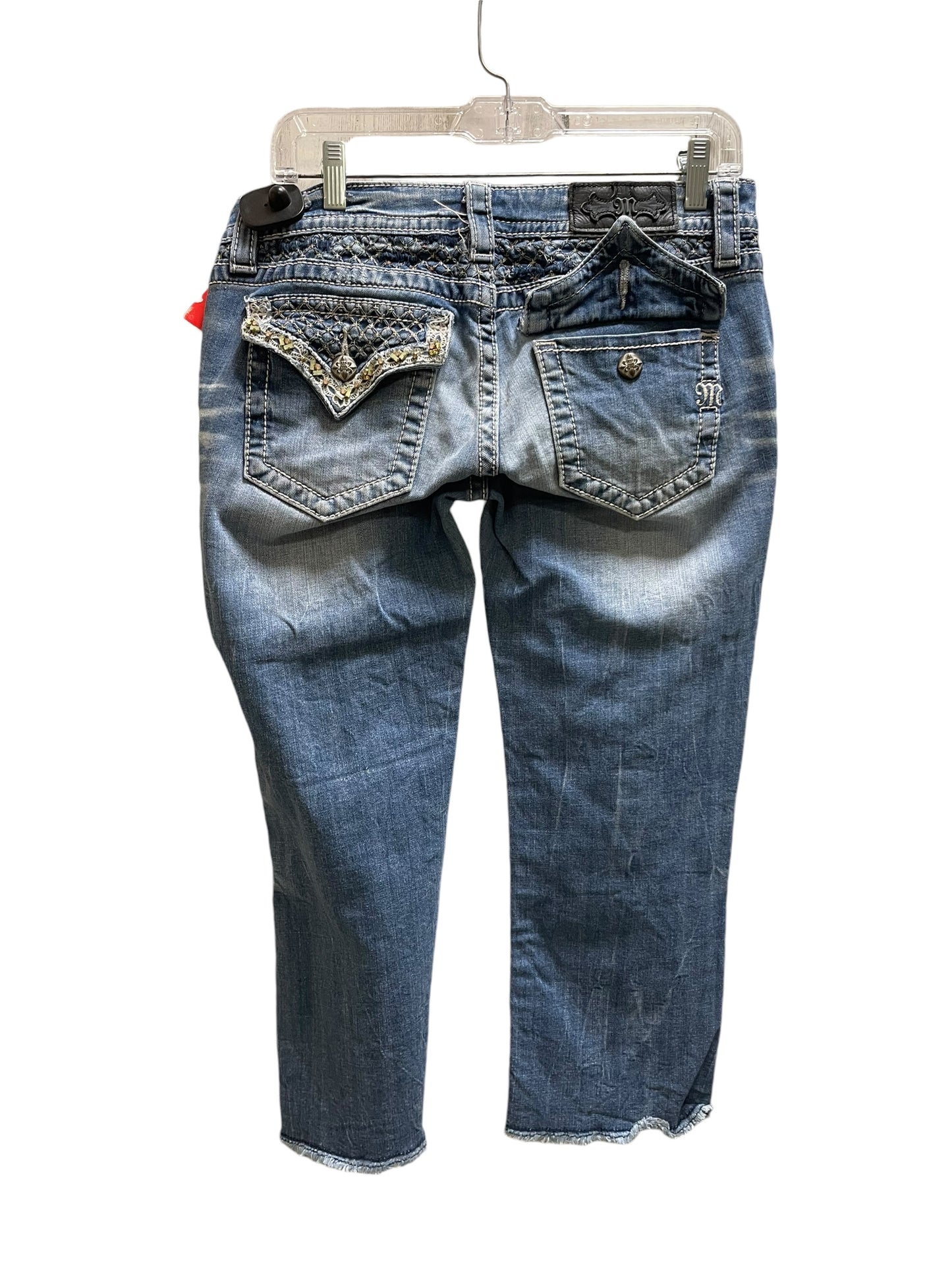 Jeans Cropped By Miss Me In Blue, Size: 6