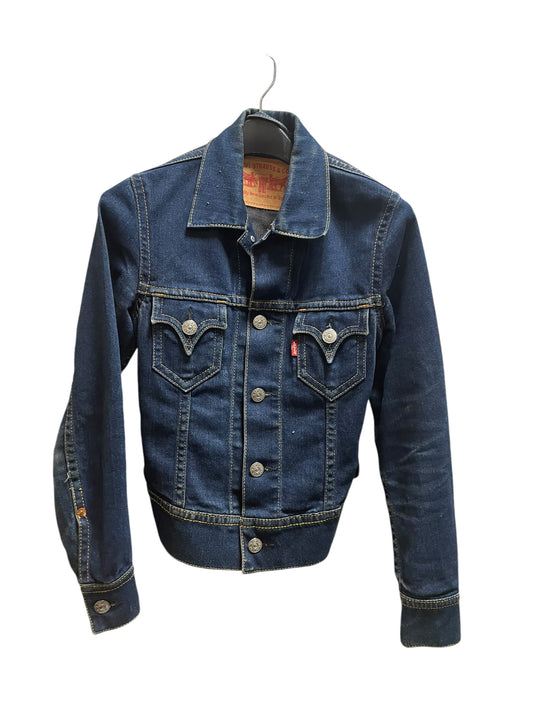 Jacket Denim By Levis In Blue, Size: Xs