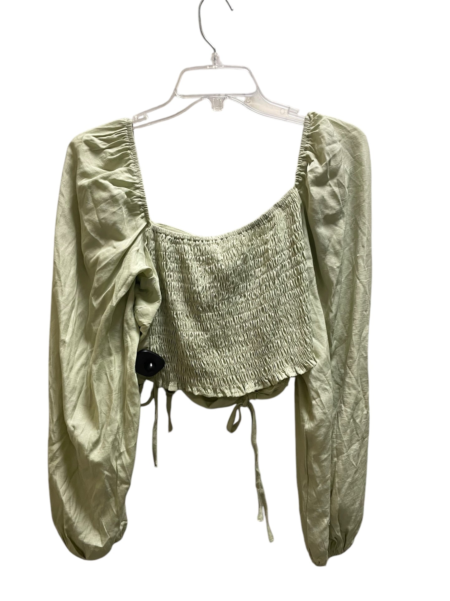 Top Long Sleeve By Clothes Mentor In Green, Size: L