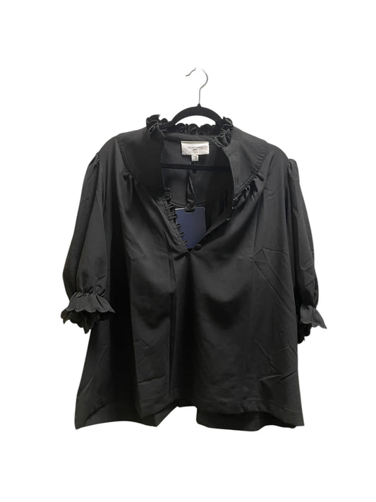 Top 3/4 Sleeve By Clothes Mentor In Black, Size: 2x