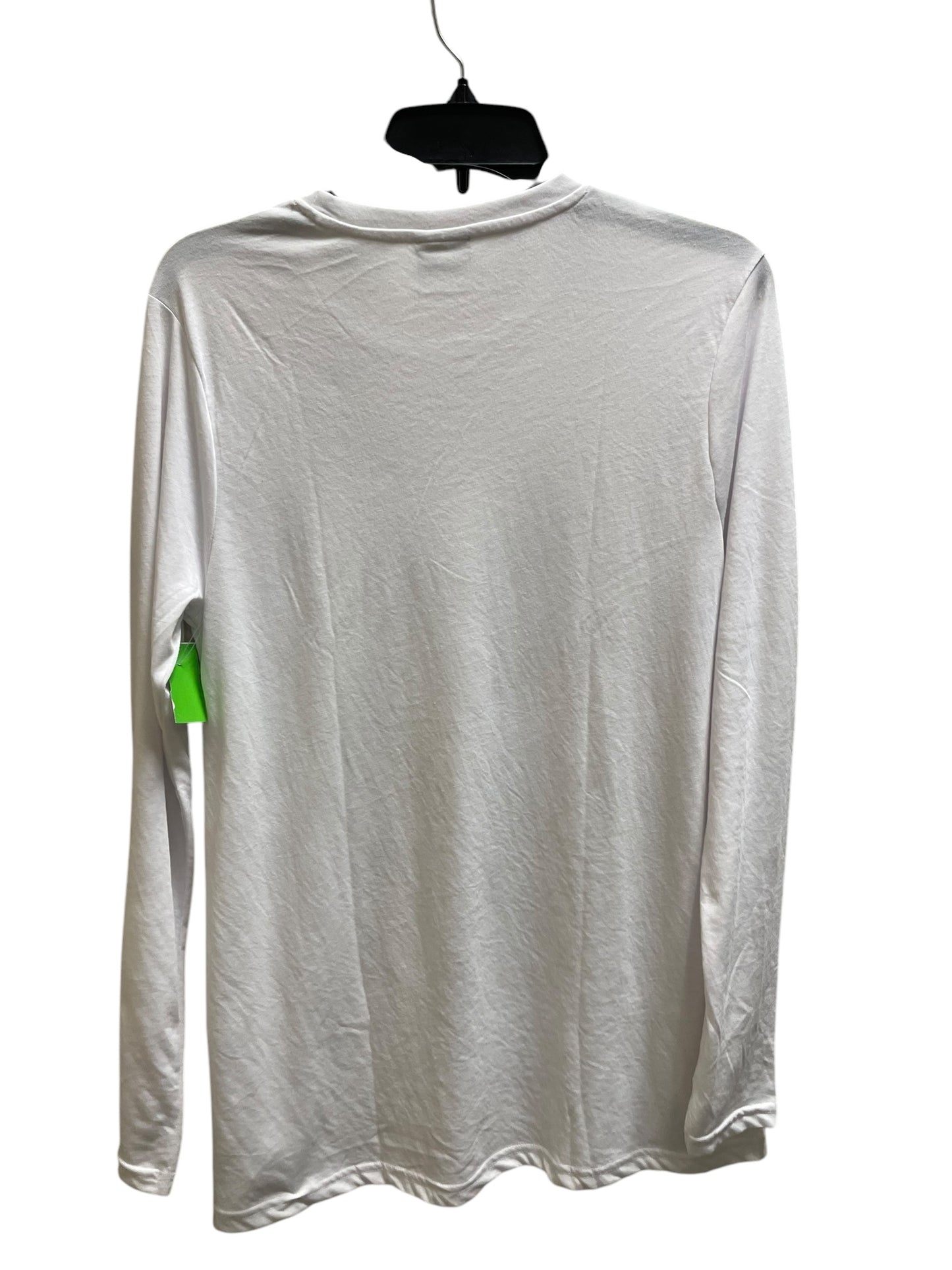 Athletic Top Long Sleeve Crewneck By Gym Shark In White, Size: M